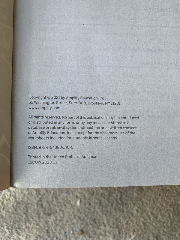 Amplify ELA Grade 8 Student Edition Textbook English Language Arts Curriculum gallery