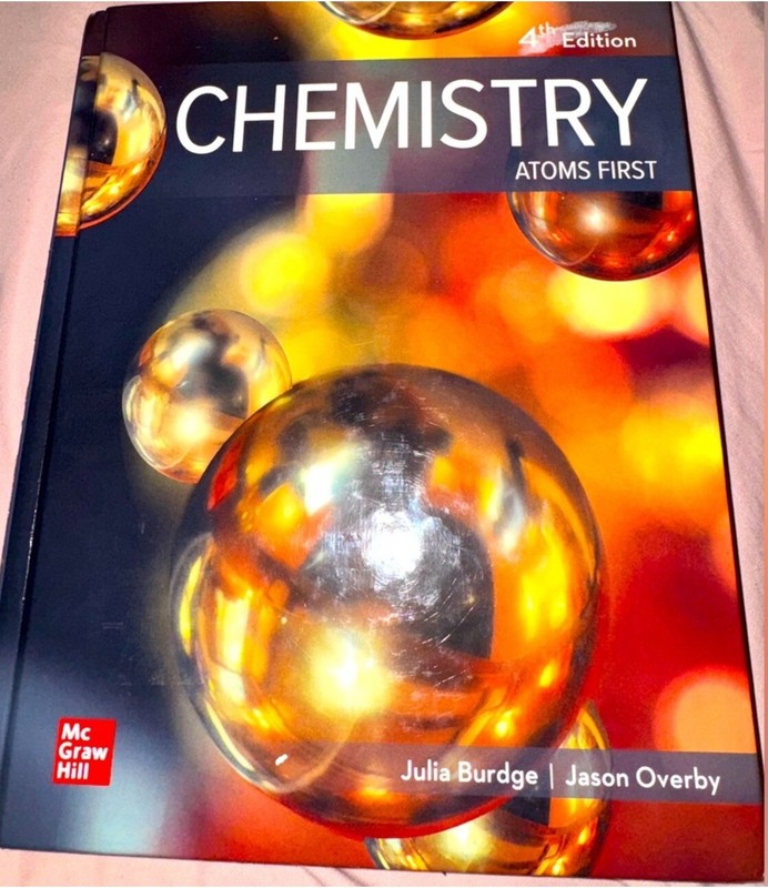 Chemistry: Atoms First 4th Edition by Julia Burdge, Jason Overby (2021)