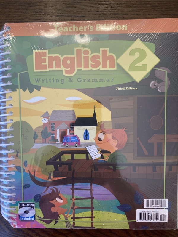 BJU 2nd grade ENGLISH 2 WRITING & GRAMMAR Complete Kit 511634 or 511626 3rd + CD