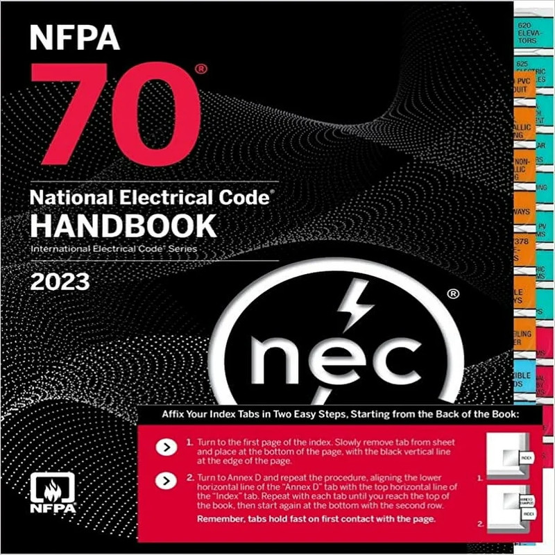 NFPA 70, National Electrical Code Handbook, 2023 Edition, with Tabs Hardcover gallery