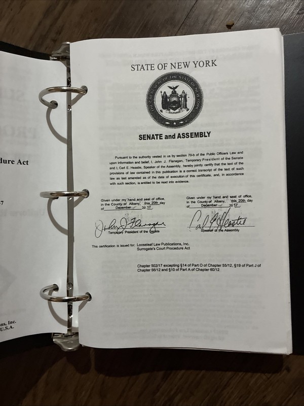 Surrogates Court Procedure Act & Estates Powers and Trusts Law of New York gallery