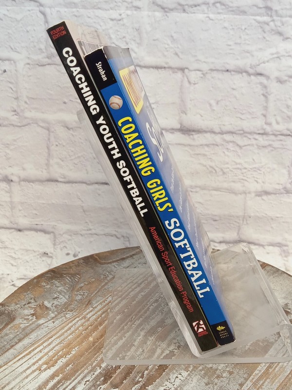 Coaching Youth Girls Softball Lot of 2 Softcover Books Straham American Sport gallery