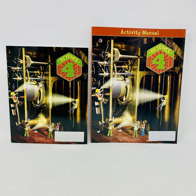 BJU Science 4 Student Textbook & Activity Manual Fourth Edition 4th Grade UNUSED