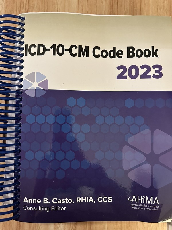 ICD-10-CM Code Book, 2023, Spiral Edition by Anne Casto (2022, Trade Paperback)