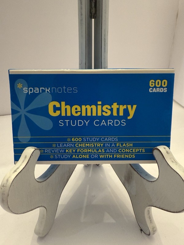 ORGANIZED SPARK NOTES CHEMISTRY 600 STUDY CARDS important terms & diagrams Spark