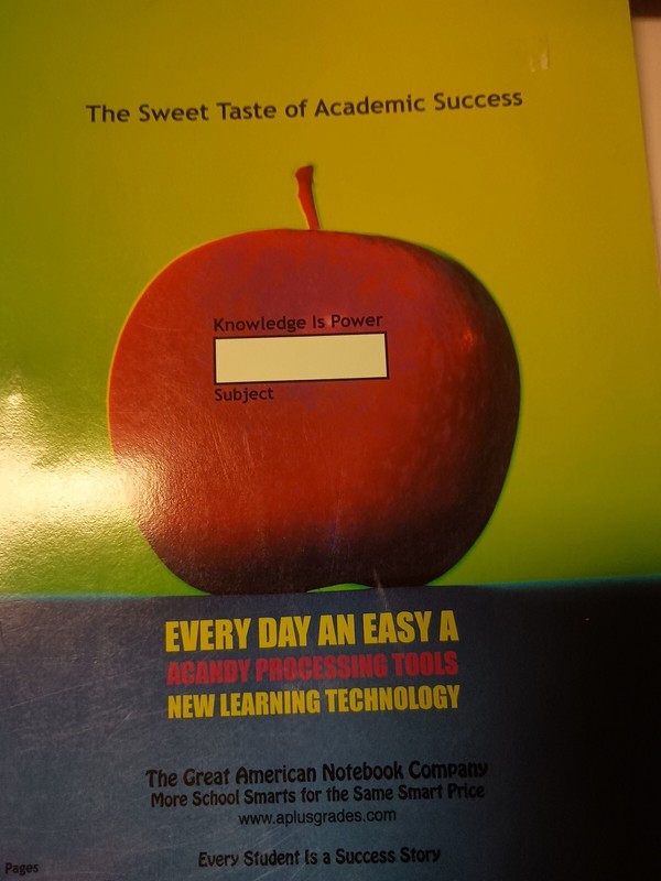 Smartgrades 2N1 Red Apple School Notebooks (125 Pages) R13