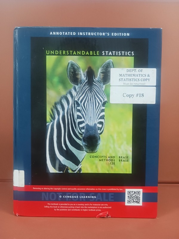 Mindtap Course List Ser.: Understandable Statistics : Concepts and Methods by…