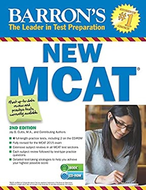 Barron’s New MCAT with CD-ROM Paperback Jay B. Cutts M.A.