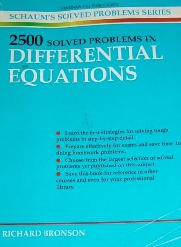 2500 Solved Problems in Differential Equations
