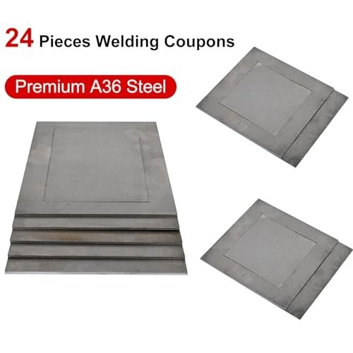 24-Piece Welding Practice Kit - 3x5” Steel Coupons for MIG Skills Improvement gallery