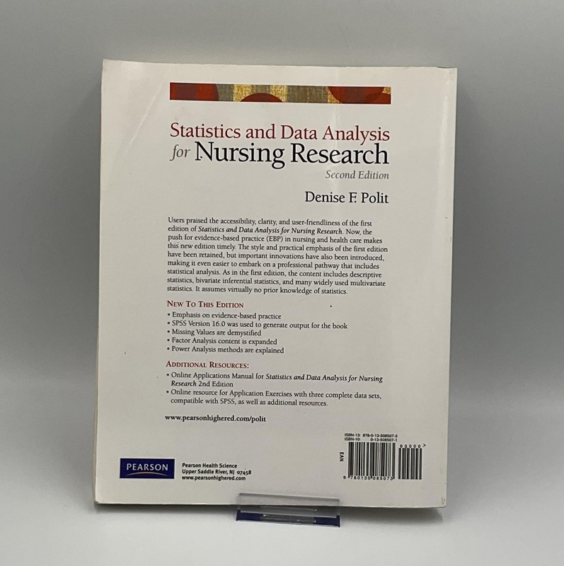 Statistics And Data Analysis For Nursing Research Denise F. Polit Pearson White gallery