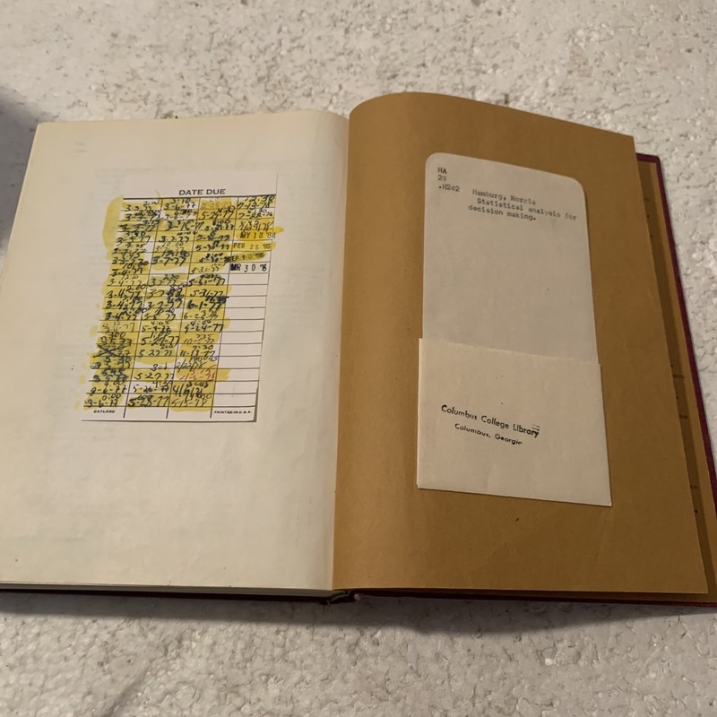 Statistical Analysis for Decision Making by Morris Hamburg 1970, Hardcover gallery