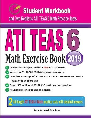 Reza Nazari Ava Ross ATI TEAS 6 Math Exercise Book (Paperback) (UK IMPORT)