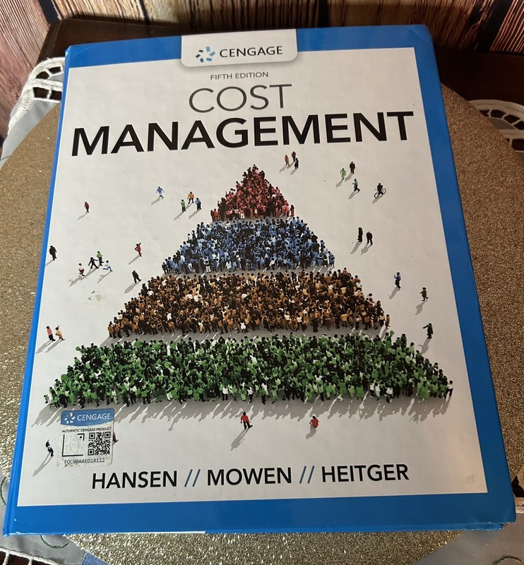 Cost Management Textbook 5th Edition ISBN-13: 978-035714109
