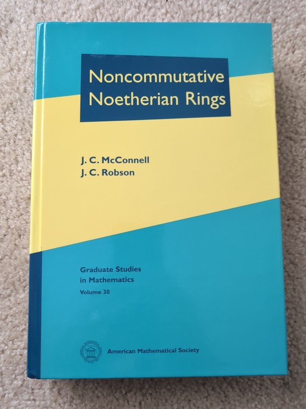 Noncommutative Noetherian Rings by J C McConnell: Used