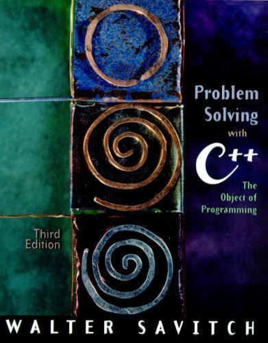 Problem Solving with C++ : The Object of Programming by Savitch (2000 Paperback)