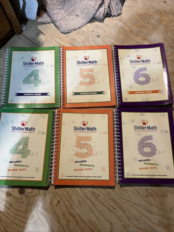 Shiller Math Levels 4/5/6 Lesson Books + Answer Guides Homeschool Curriculum