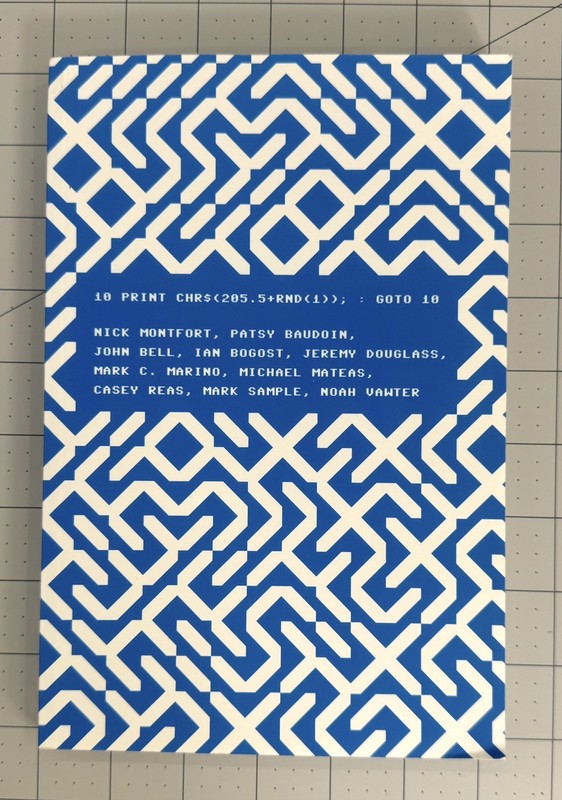10 Print Chr$205.5+rnd1: Goto 10 Software Studies MIT Press Montfort Et Al 2014