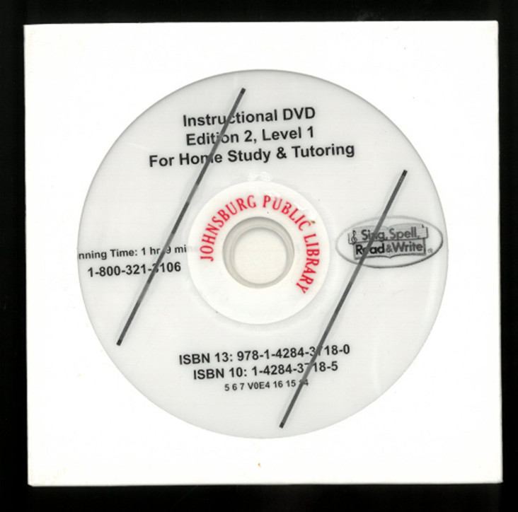 Sing Spell Read & Write INSTRUCTIONAL DVD Level 1 2nd Edition Dickson Homeschool