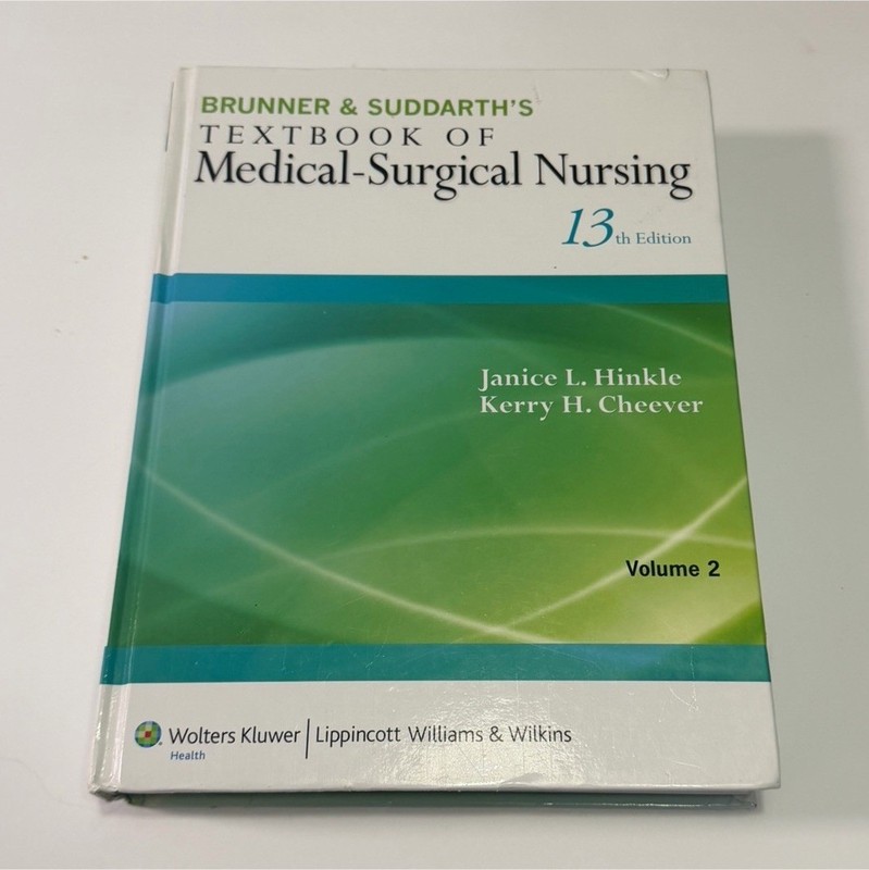 Lippincott Williams & Wilkins Brunner & Suddarth’s Med-Surg Nursing v2 HC