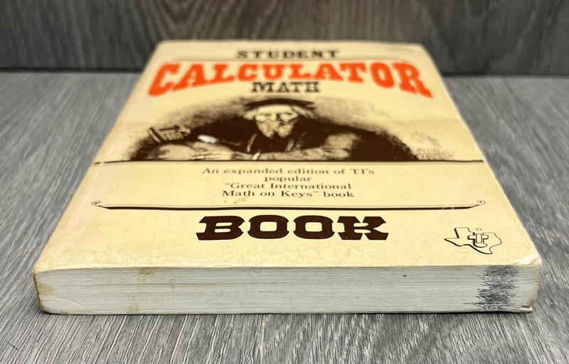 Vintage Texas Instruments Student Calculator Math Book 1980 Softcover Learning gallery
