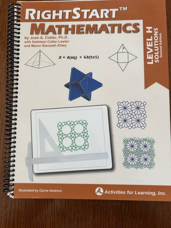 RightStart Mathematics Level H 2nd Edition SOLUTIONS