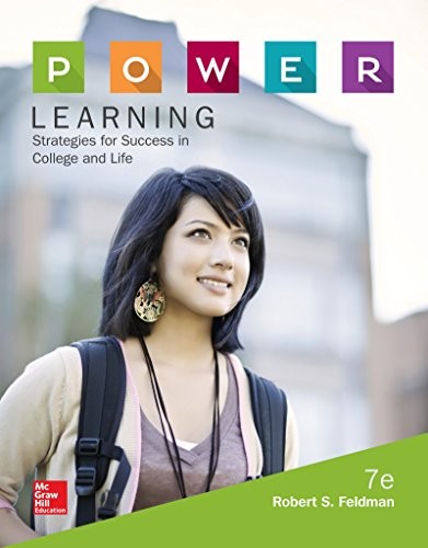 P.O.W.E.R. LEARNING: STRATEGIES FOR SUCCESS IN COLLEGE AND By Robert Feldman NEW