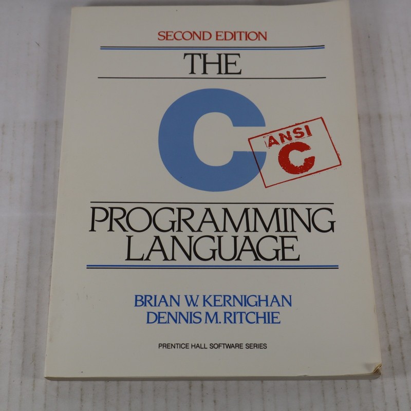 Vintage 1988 The C Programming Language 2nd Ed Kernighan Ritchie PB USA ANSI C