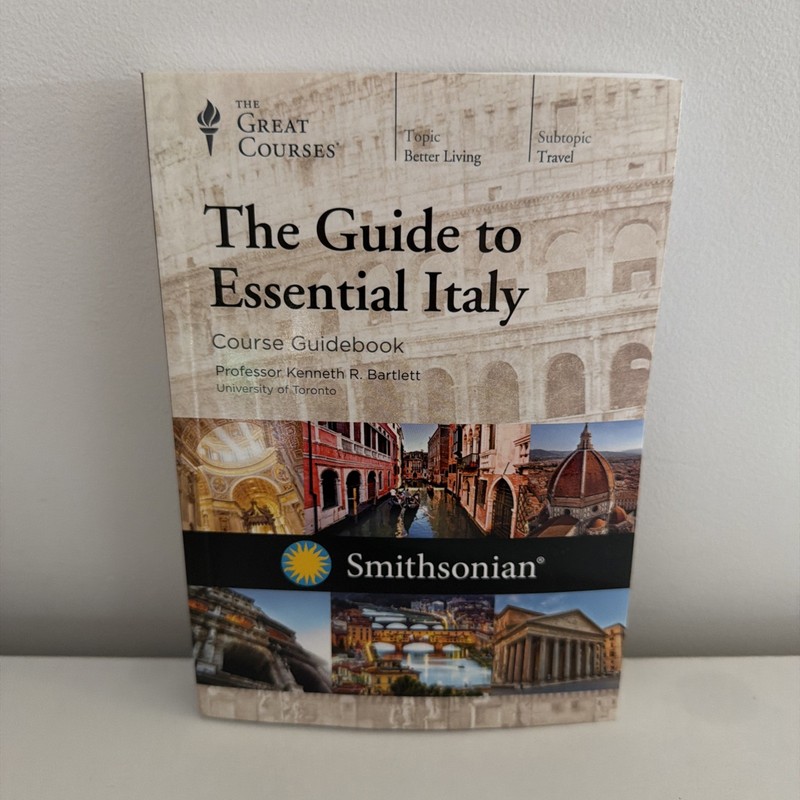 THE GUIDE TO ESSENTIAL ITALY BY KENNETH R. BARTLETT GREAT COURSES Book Only