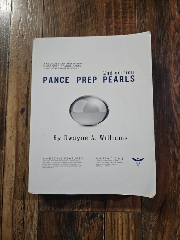 PANCE Prep Pearls 2nd Edition by Dwayne Williams (2017, Paperback)