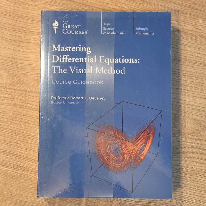 Great Courses Mastering Differential Equations The Visual Method 4 DVDs + Book