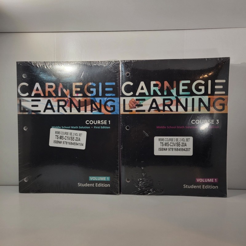 Carnegie Learning Middle School Math Solution Courses 1 & 3 Student Edition Sets gallery