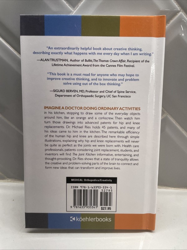 The Joint Kitchen Hardcover 2017 Michael David Ries, MD Koehler Books Publishing gallery
