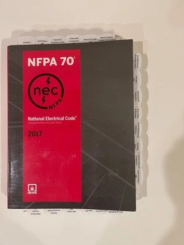NFPA 70 National Electrical Code NEC 2017 Edition SPIRAL WITH BBI TAB