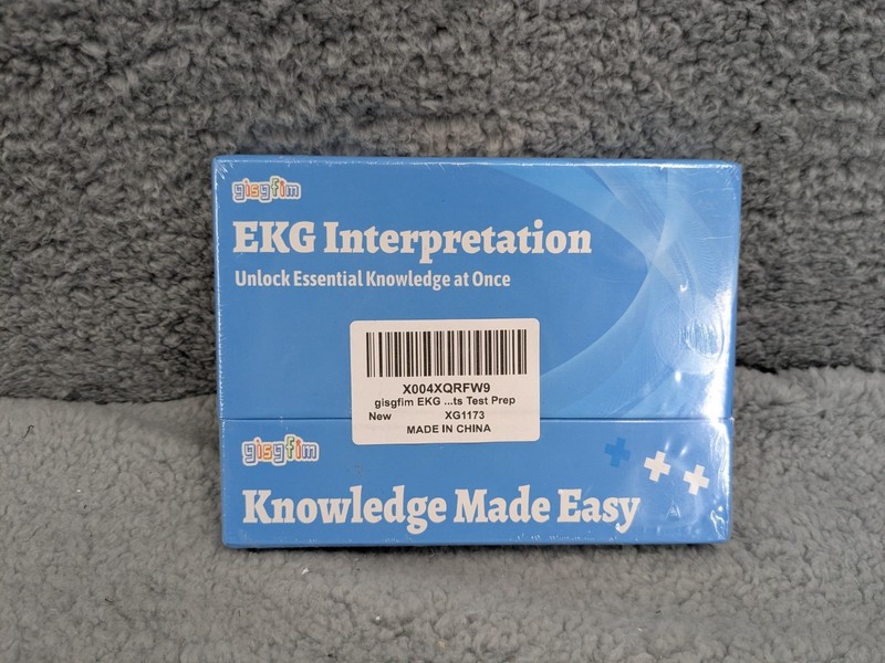 Gisgfim EKG Interpretation Nursing Flashcards 4×6 inch, Index Included, New