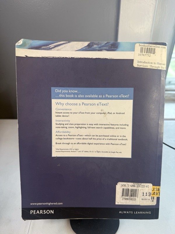 Introduction to Human Services 4th Ed. - GOOD gallery