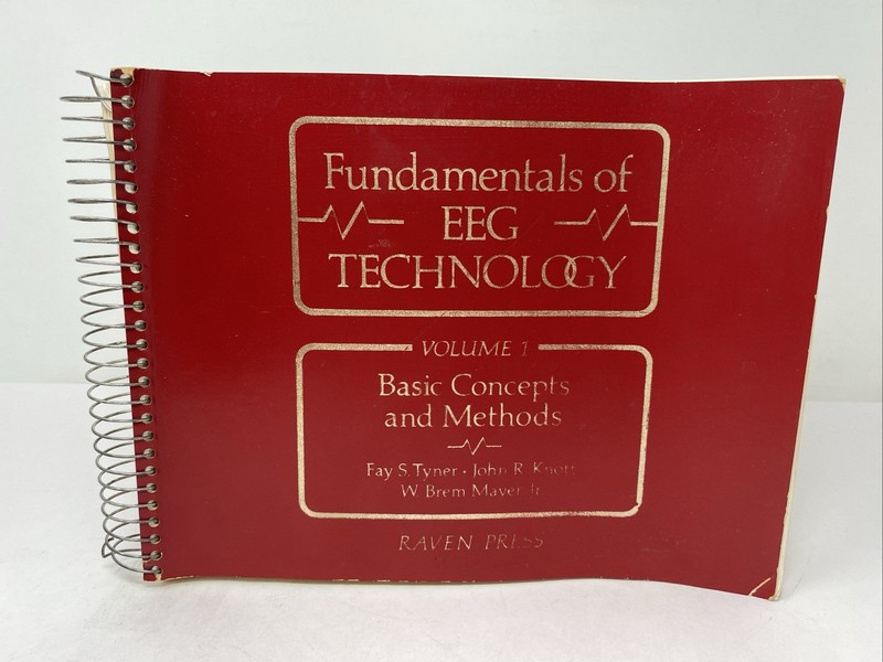 Fundamentals EEG Technology Vol 1 Tyner Spiral Bound 1985 Raven Press Lippincott