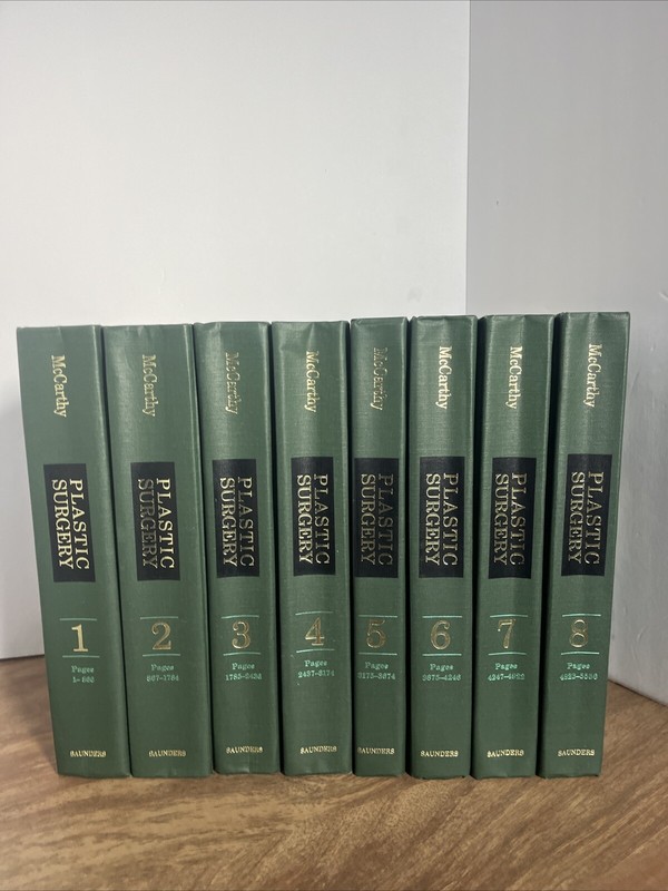 Plastic Surgery Complete Set Volumes 1 to 8 by Joseph G McCarthy HC