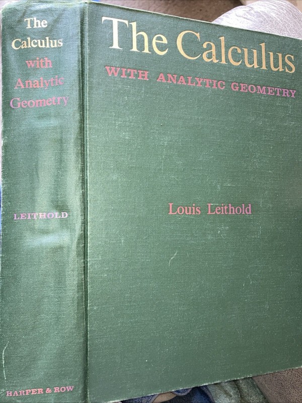 The Calculus With Analytical Geometry, Leithold, 1968