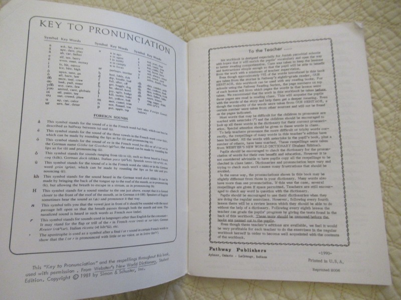 Pathway Publishers Working with Words 8 Vocabulary Workbook (Teacher's Edition) gallery