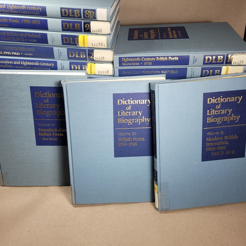 DICTIONARY OF LITERARY BIOGRAPHY Lot Of 28 Hardcover Ex-Library Books gallery