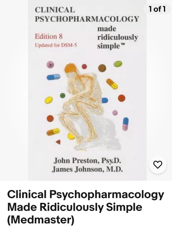 Clinical Psychopharmacology Made Ridiculously Simple (Medmaster)
