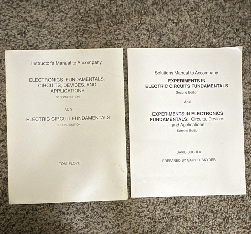 Instructor’s & Solutions Manual Electronics Fundamentals 2nd Ed Floyd Buchla PB