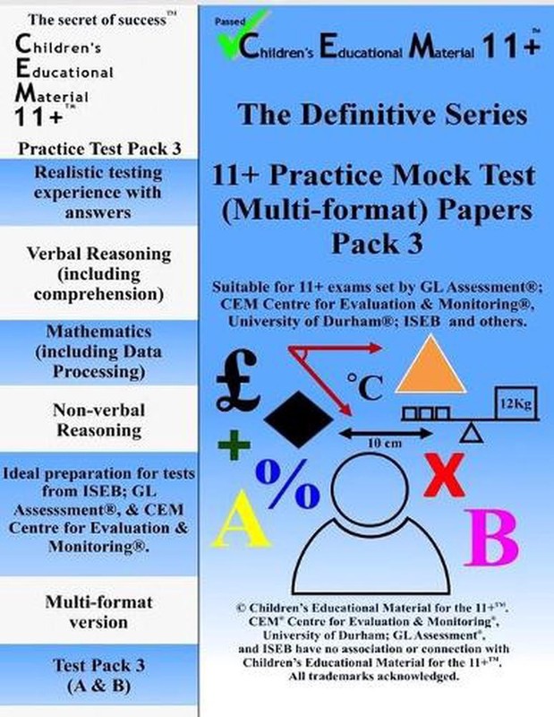 11+ Practice Mock Pack 3 by A. Matalia (English) Paperback Book