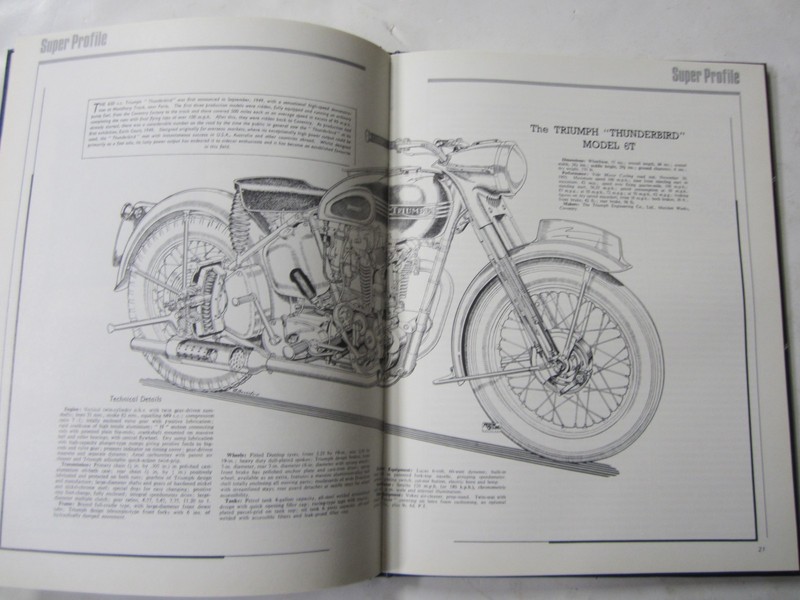 Triumph Thunderbird Super Profile by Ivor Davies 1984 Hardcover Book gallery