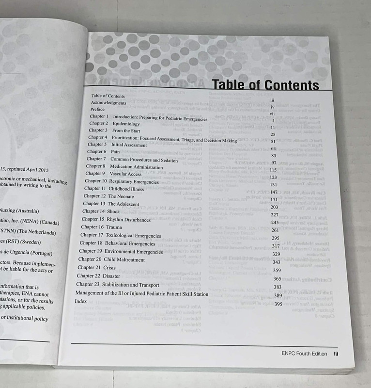 ENPC Emergency Nursing Pediatric Course Provider Manual Fourth Edition gallery