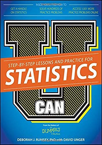 U CAN: STATISTICS FOR DUMMIES By Deborah J. Rumsey & David Unger **Excellent**