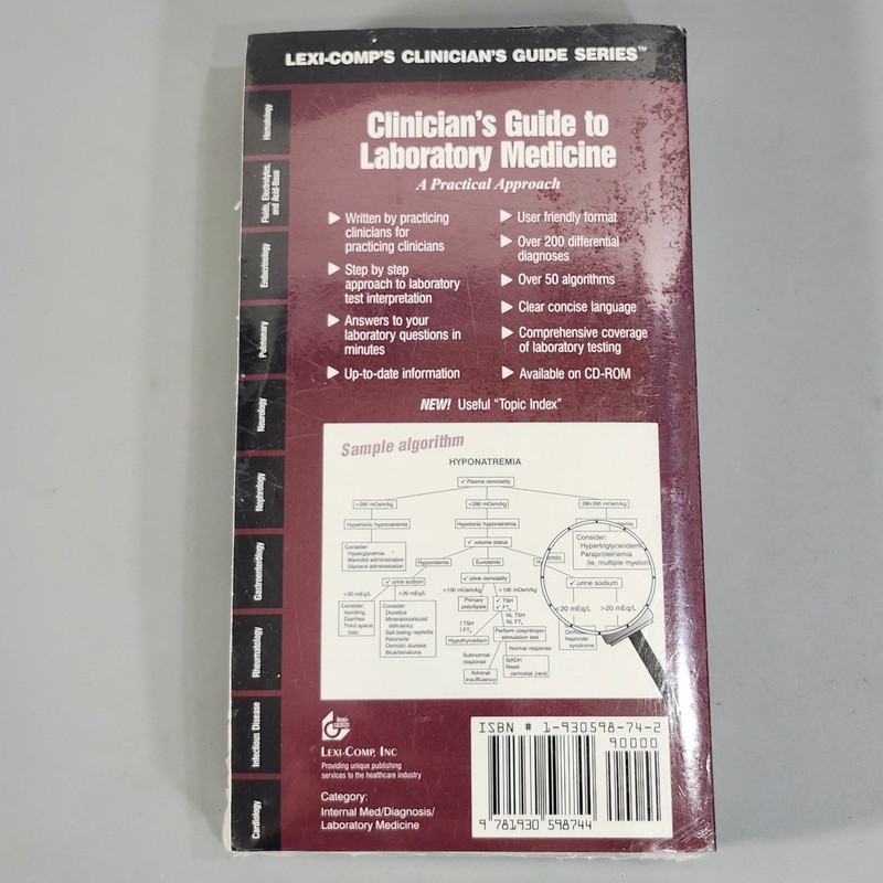 Lexi-Comps Clinicians Guide Laboratory Medicine Pocket Practical Approach Books gallery