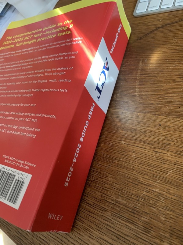 The Official ACT Prep Guide 2024-2025 - Paperback - GOOD no writing gallery