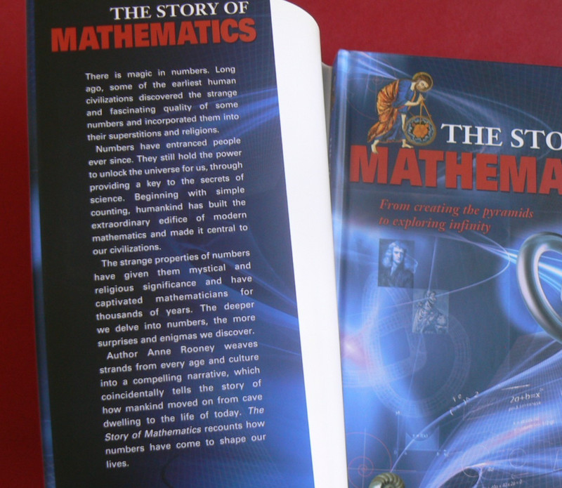 The Story of Mathematics, Anne Rooney, Arcturus HC/DJ NEW 208-pages,Math, GREAT! gallery